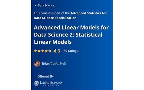 Advanced Linear Models for Data Science 2: Statistical Linear Models