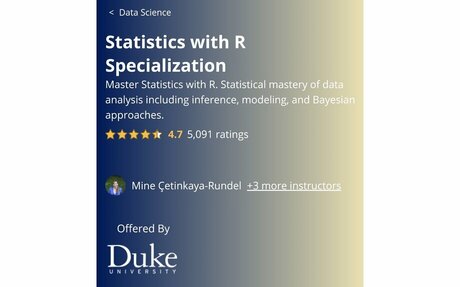 Statistics with R Specialization