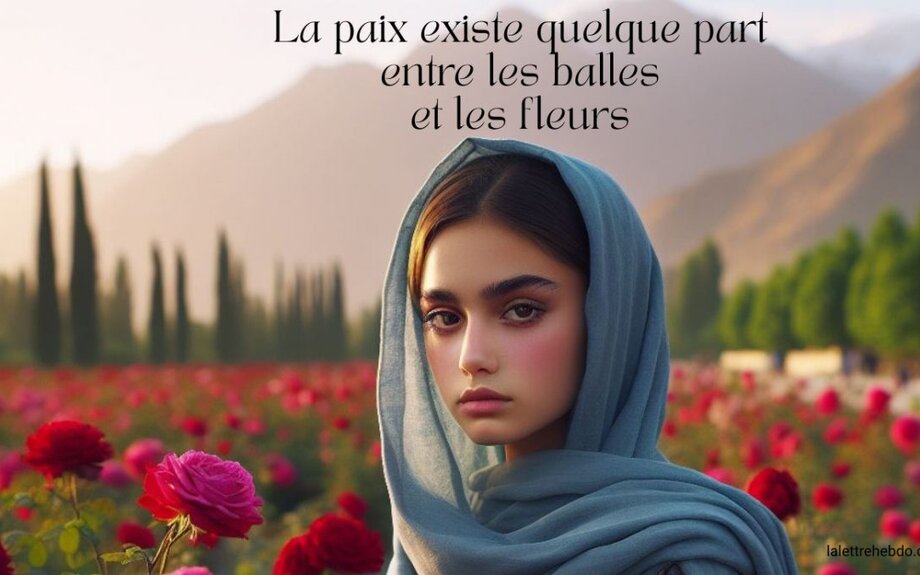 La paix existe quelque part entre les balles et les fleurs