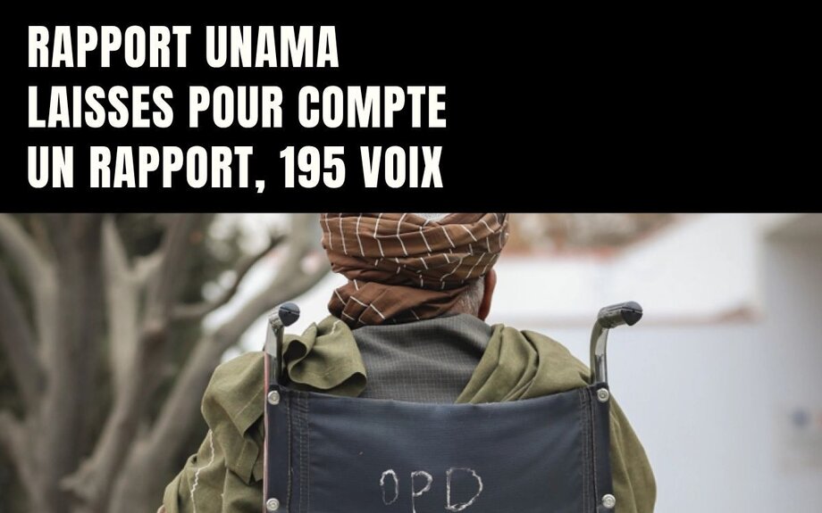 UNAMA : Laissés pour compte - LA LETTRE d'AFGHANISTAN