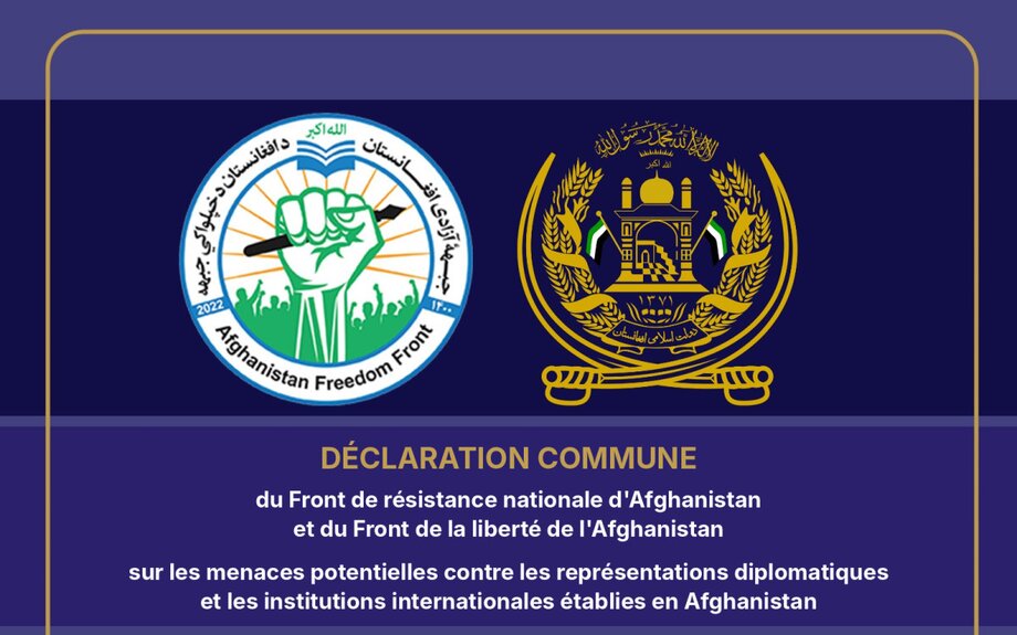 Déclaration commune du Front de résistance nationale d’Afghanistan et du Front de la liberté