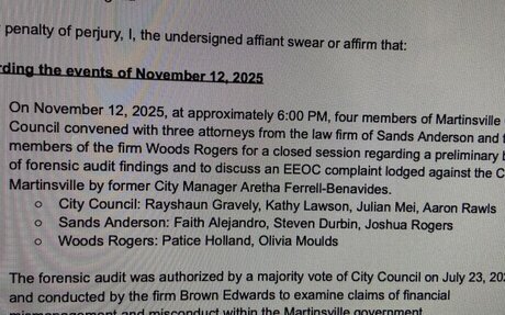 Petition seeks removal of Martinsville mayor as councilman files affidavit