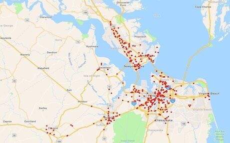 More than 600 Flock camera locations in Hampton Roads are public for the first time