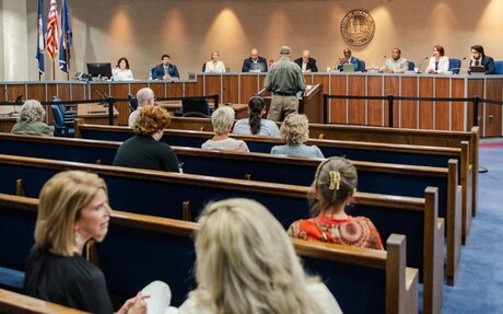 Turnout at budget public hearing a fraction of last year's packed Council Chambers