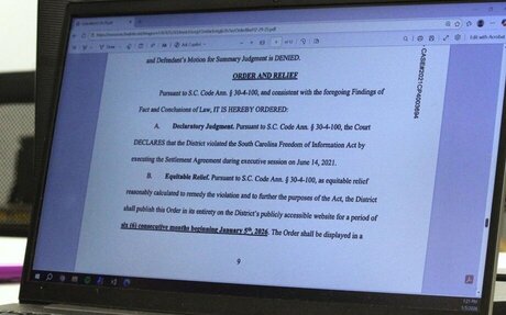 SC school district must post judge’s ruling that it illegally signed separation agreement