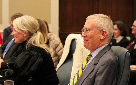 Full Board hears from Mahoney on Justice Department agreement and research at U.Va.