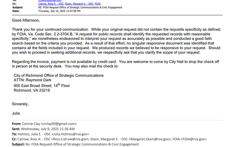 City's attorneys ask judge to block FOIA requests from city's former FOIA officer