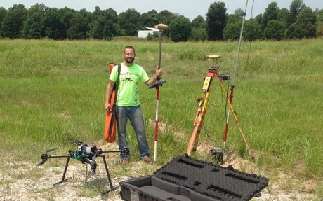 One Man Surveying