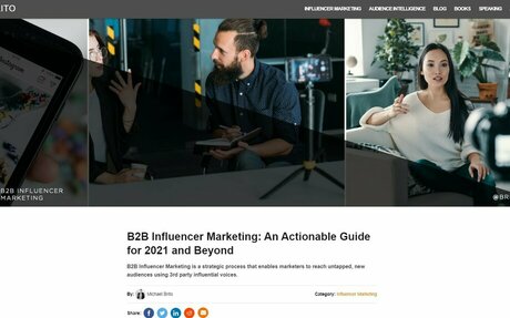 B2B Influencer Marketing: An Actionable Guide For 2021 And Beyond #Influencer