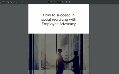How To Succeed In Social Recruiting With Employee Advocacy #Social