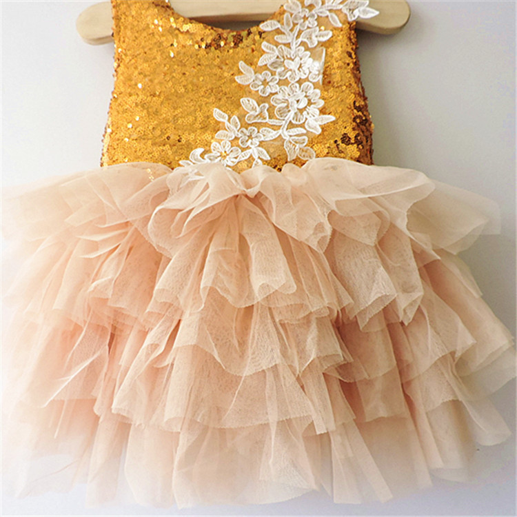 gold crystal dresser knobs Lola + The Boys Golden Party Shimmer Dress, 12 main image 1